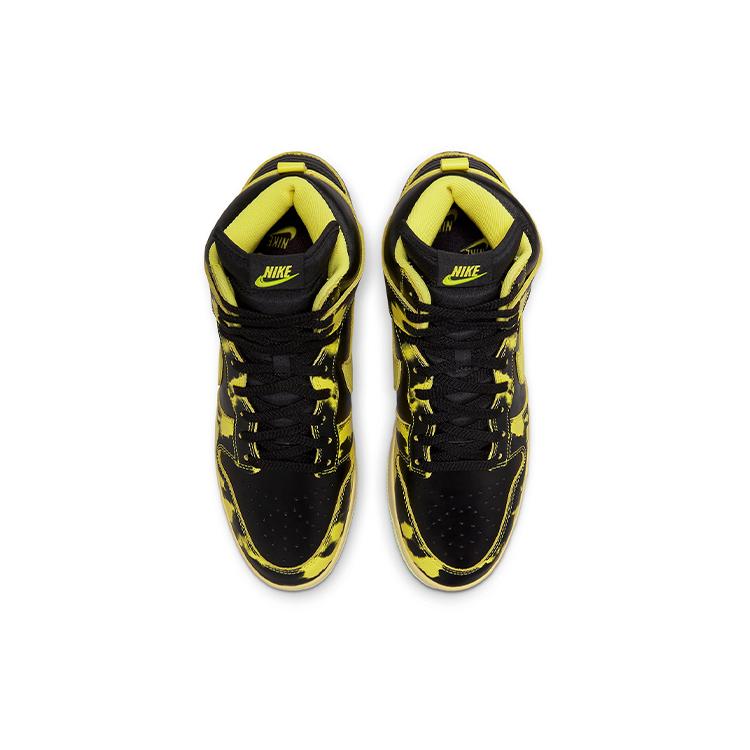 New Nike Dunk High 1985 Sp Yellow Acid Wash DD9404-001