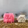 Silicone Crafting Mold for Unique Christmas Animal House Plaster Ornament Silicone Molds for DIY Craft Decorations