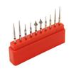 10Pcs Dental Diamond Burs Polishing Set For Teeth Enamel Reduction High Speed Handpiece FG115