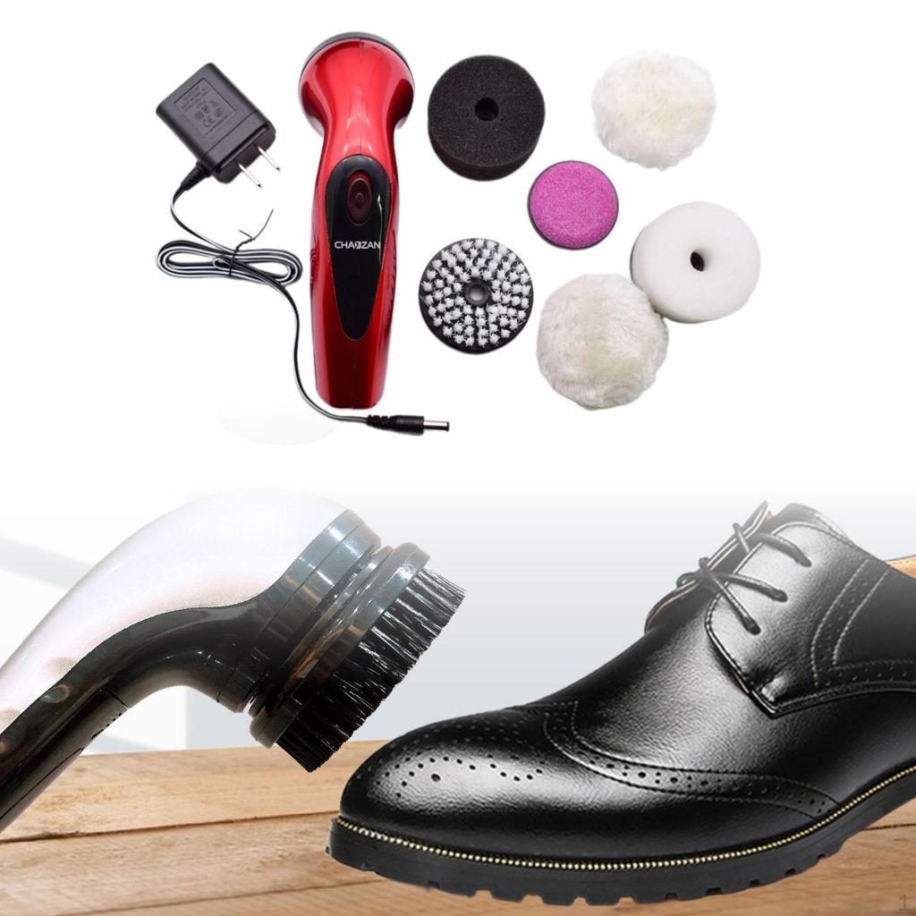Elektrischer Schuhputzer Bürste Polierer Akku Tragbar für Sneaker Schuhe Taschen