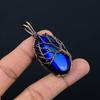 Tree Of Life Blue Flash Labradorite Handmade Pendant, Natural Gemstone Jewelry, 999 Copper Wire Wrapped Pendant Jewelry, For Gift