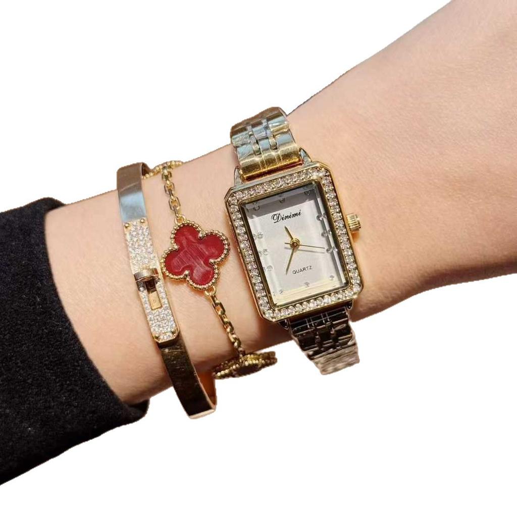 Steel Belt Women'S Watch Simple Women'S Watch Waterproof Temperament Square Watch Women