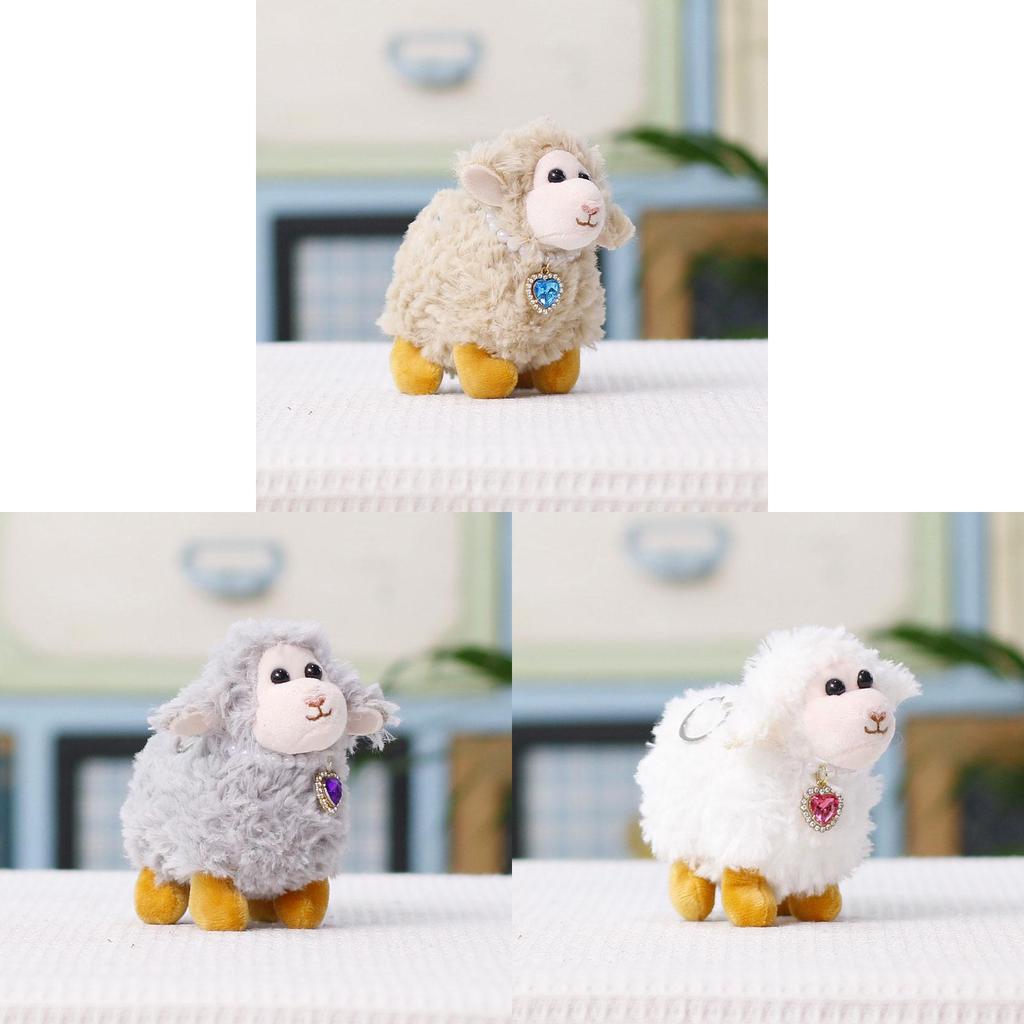 Plush Sheep Keychain With Pp Cotton Filling For Kids And Gift Giving