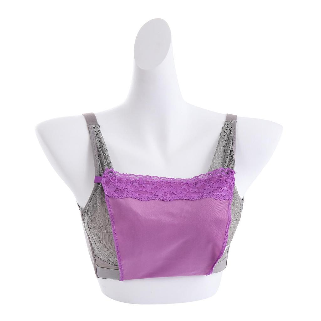 Lace Strapless Modesty Tube Top with Nipple Covers