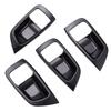 A51K-For Mitsubishi Pajero Sport  4PCS Carbon Fiber ABS Car Door Handle Bowl Protector Cover Trim Moldings Car Styling