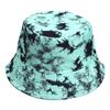Europejsko-Amerykański Kapelusz Bucket Tie-Dye Chroniący Przed Słońcem: Dwustronny Design Graffiti dla Mężczyzn i Kobiet