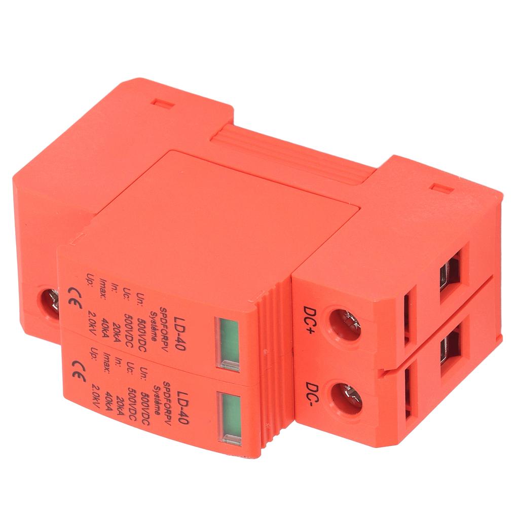 PV Surge Protection Device Photovoltaic Circuit Breaker Protector 2P 20‑40KA DC 500V