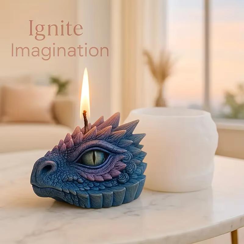 Dragon Eye Scented Candle Making Silicone Mold DIY Halloween Craft Handmade Plaster Ornament Epoxy Resin Mould for Decorative
