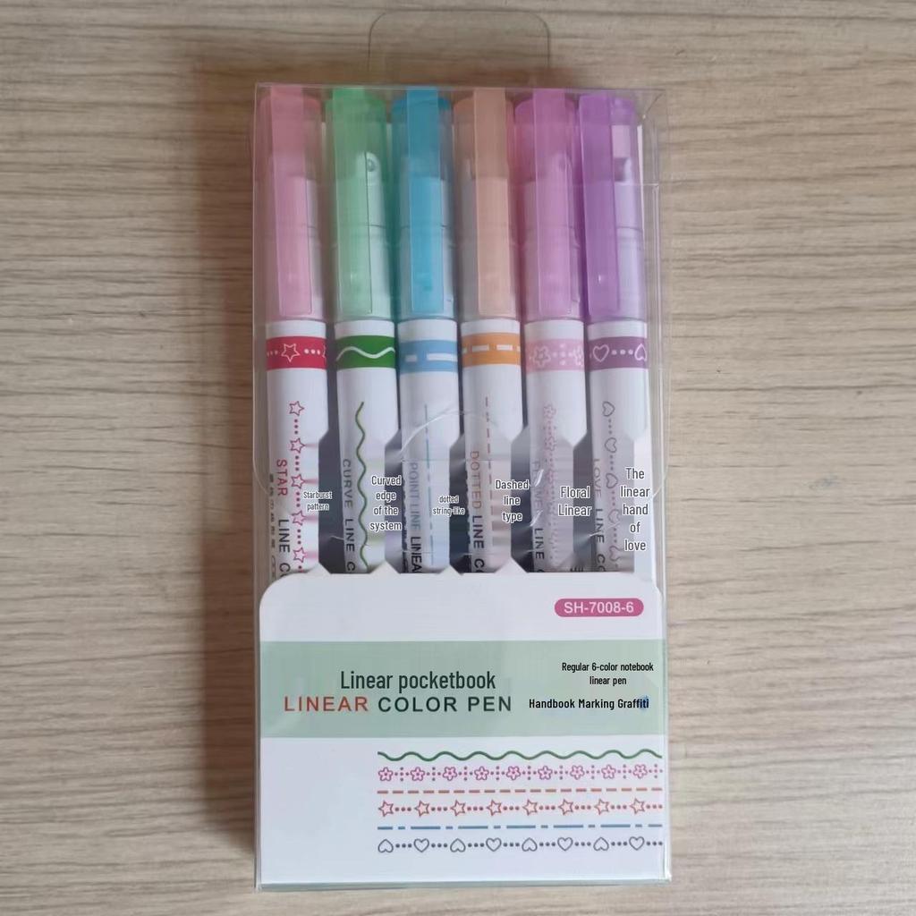 Kreativer blütenförmiger Kurvenmarker - Schnelltrocknender Textmarker für Studenten