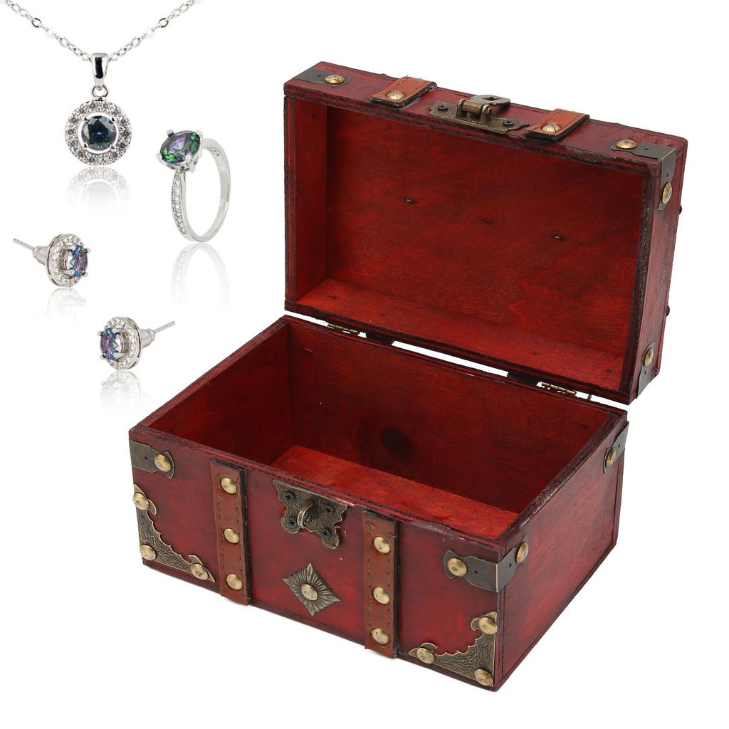 Treasure Box Durable Wear Resistant Space Saving Wide Application Easy Storage Treasure Chest for Home Store Office