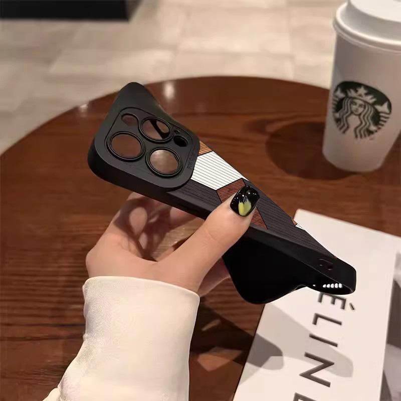 Luxury Vintage Wood Grain Phone Case For iPhone 17 16 15 14 13 12 11 Pro Max X XS 7 8 Plus 16E Shockproof Protective Back Cover