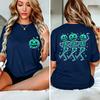Pumpkin Skeleton Halloween Shirt T-Shirts, Dancing Skeleton Pumpkin Tee, Spooky Hallowaeen Skeleton Shirt, Pumpkin T-Shirt Gifts