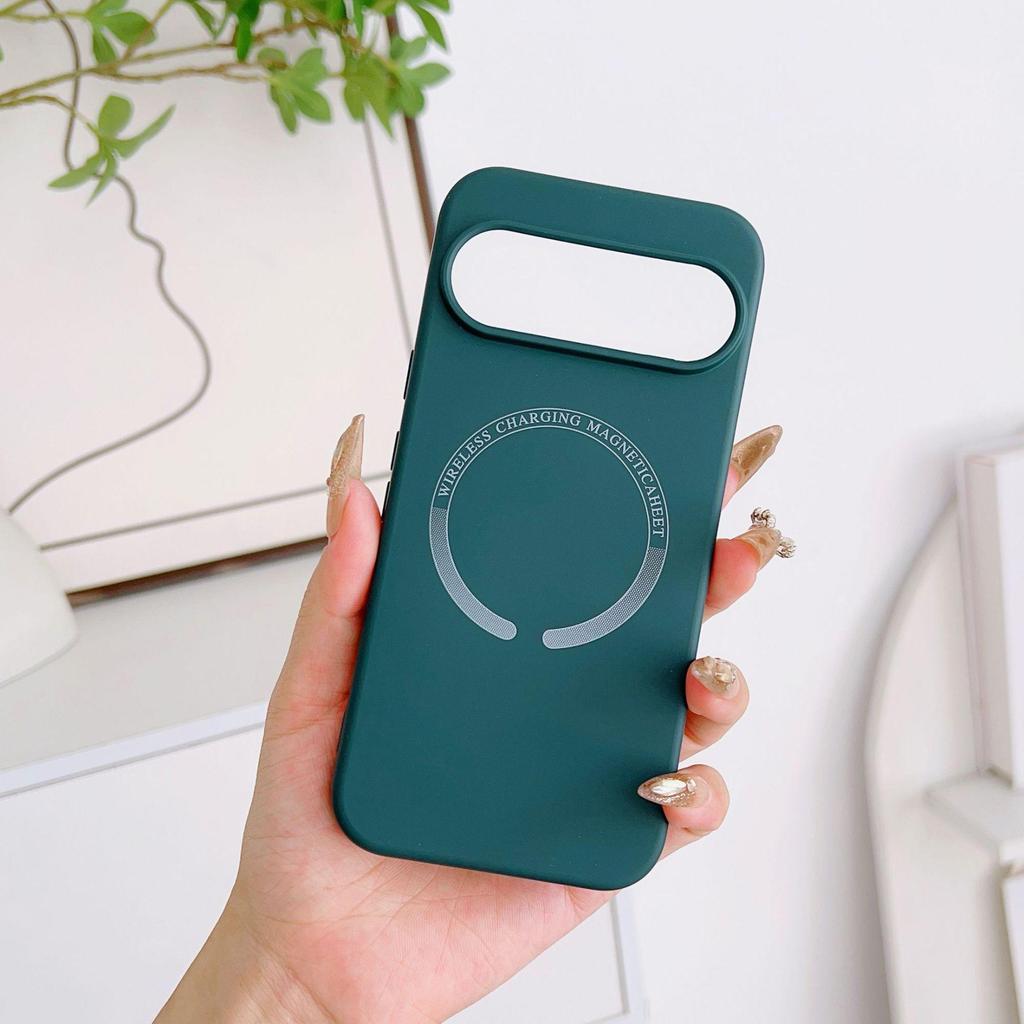 Magnetyczne etui na telefon Google Pixel 10 z płynnego silikonu