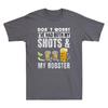 Don't Worry I've Had Both My Shots And Booster Funny Vaccine Joke Men T-shirt