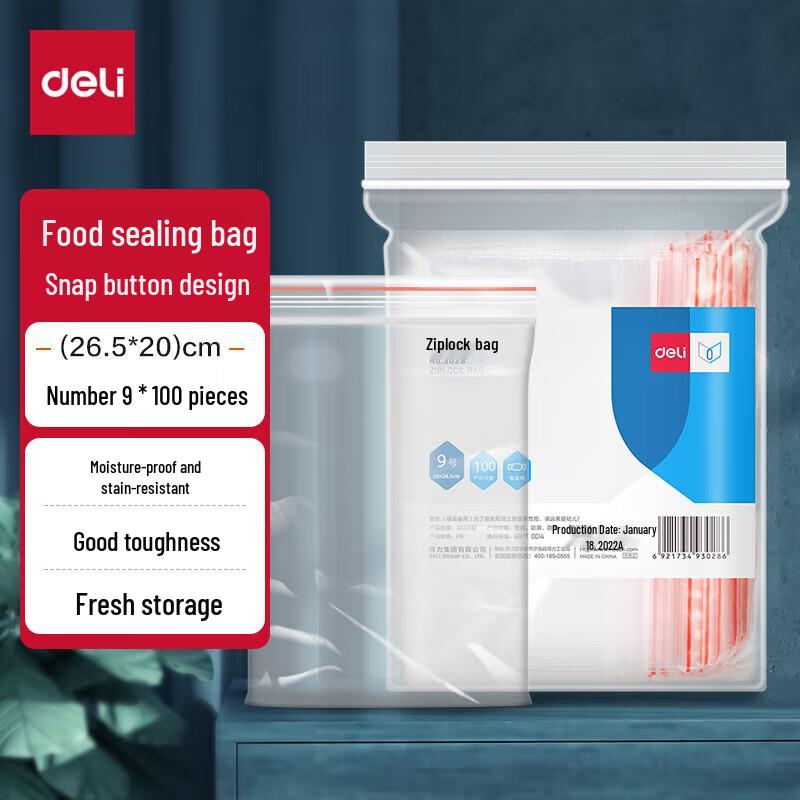 Deli Self-Sealing Plastic Bags