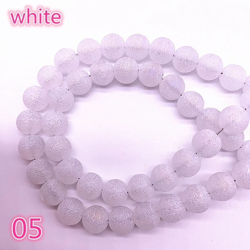 

Wholesale 6/8mm Frosted Matt Austrian Crystal Beads High Quality Glass Loose Beads Handmade DIY Jewelry Making For Bracelet 6mm(50pcs)