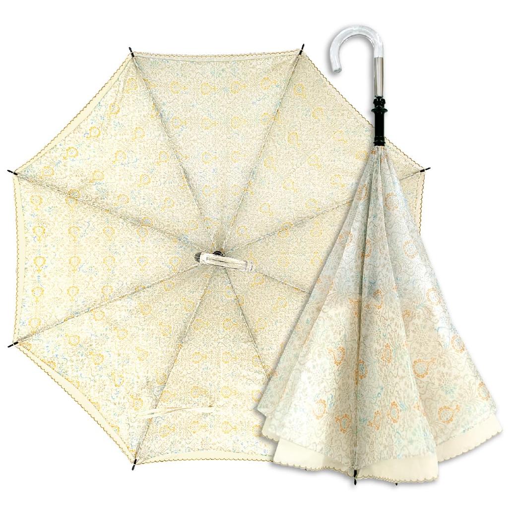 saKASA MonChouChou Inverted Umbrella Made of Sparkling Fabric for for Both Sunny and Rainy Long Inverted Reverse Folding UV Water Gift [CARRY Style]