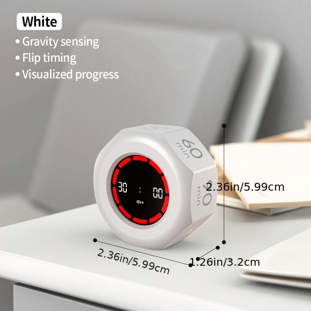 Visueller Schwerkraftsensor-Timer, Selbstdisziplin-Tracker, für Schülerhausaufgaben, Besprechungen, Fitness, Backen, Kochen, Wettkampf-Zeitmessung