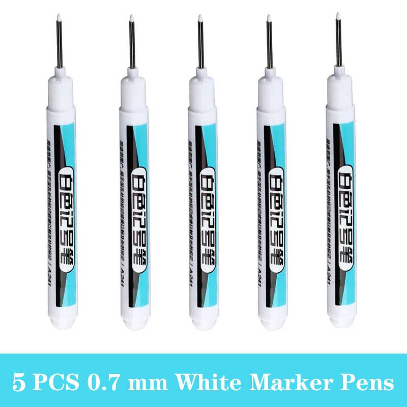 3/5 PCS White Permanent Paint Marker Set for Wood Rock Plastic Leather Glass Stone Metal Canvas Art Supplies Painting Supplies