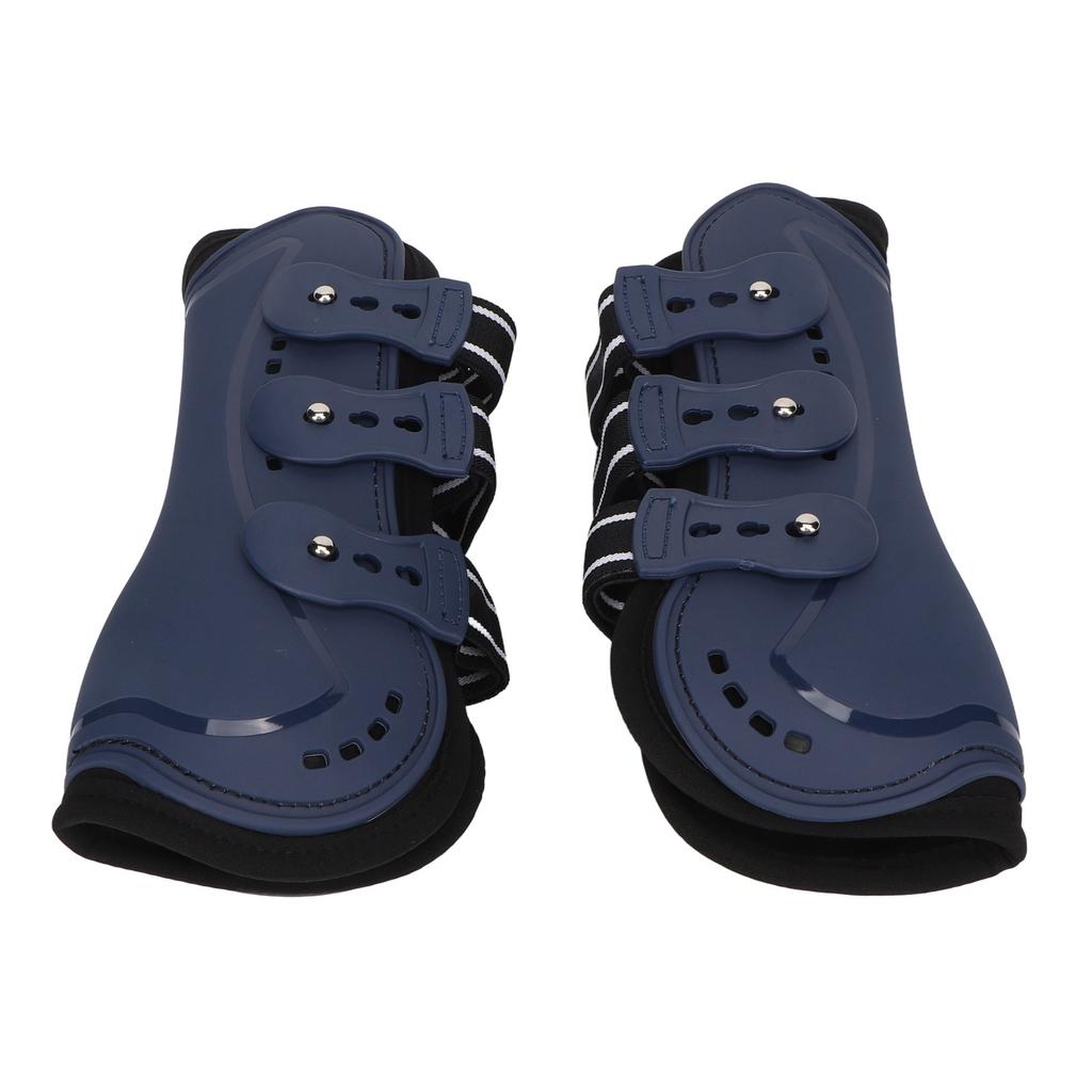 1 Pair Horse Front Leg Boots Shock Absorption Lightweight Protective Horse Leg Protector for Jumping Show Training Blue