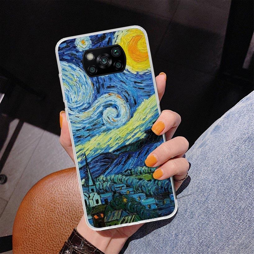 Van Gogh Oil Art Painting Phone Case For Xiaomi Poco X7 X6 X5 Pro F7 Ultra Redmi 15C 15 13C 13 12C 12 10 10A 10C 9 9A 9C 9T Cove
