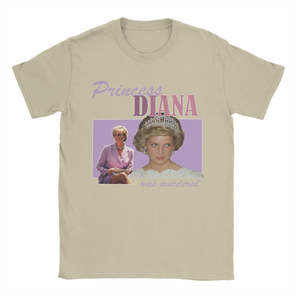 Hipster Princess Diana T-Shirts for Men Round Collar 100% Cotton T Shirts  Short Sleeve Tees Adult Clothing