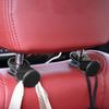 2Pcs ABS Car Back Seat Hook Multi-functional Black Car Interior Organizer 20KG Heavy Duty Car Headrest Holder