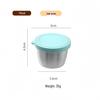 Reusable Sauce Cup with Macaron Lid - 304 Stainless Steel, 40/50/70ML, Portable Dipping or Seasoning Dish.
