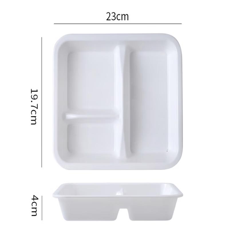 

ZISIZ Melamine Multi-Compartment Dining Tray