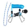 Keep Diving Anti Lost Spring Coil Lanyard Safety Emergency Tool with Quick Release (Blue)