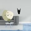 Whispering Gesture Wall Clock Artistic Hand Sign Decor Creative Sculpture Timepiece for Kitchen
