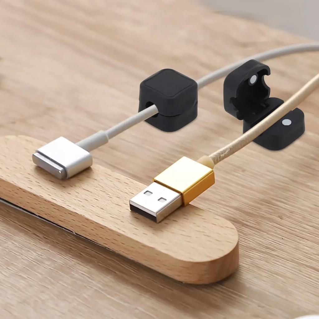 1/3/6pcs Wall Mounted Charging Cable Organiser Clips Wire Manager Management Cord Holder Phone Cable Organizer