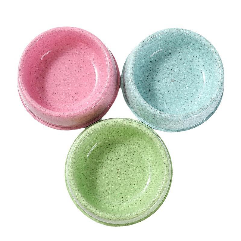 Thickened, Round-mouthed, Wheat Straw, Single Bowl for Cats, Anti-slip and Durable, Dog Food Bowl