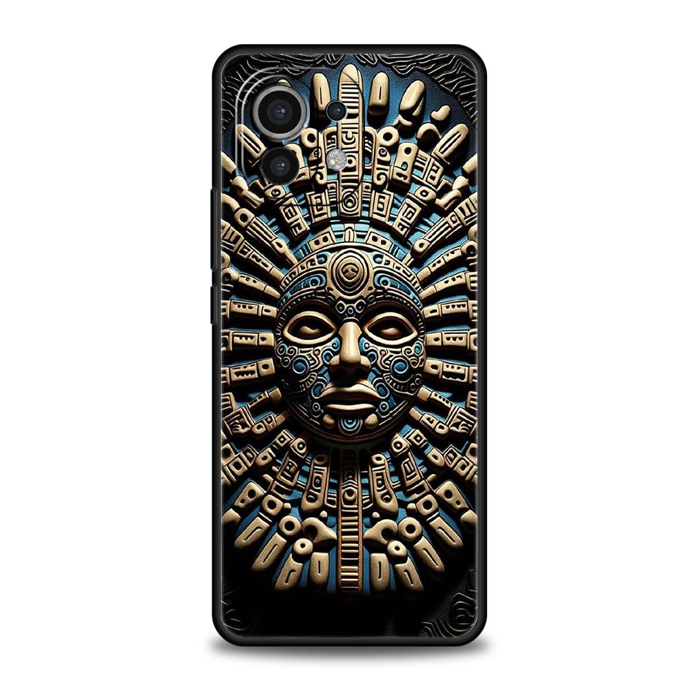 Phone Case Cover for Xiaomi Poco F7 F6 F5 F4 F3 X7 X6 X5 X4 X3 NFC M4 C51 C55 GT Pro 5G Soft TPU Fundas Vintage Totem Painting
