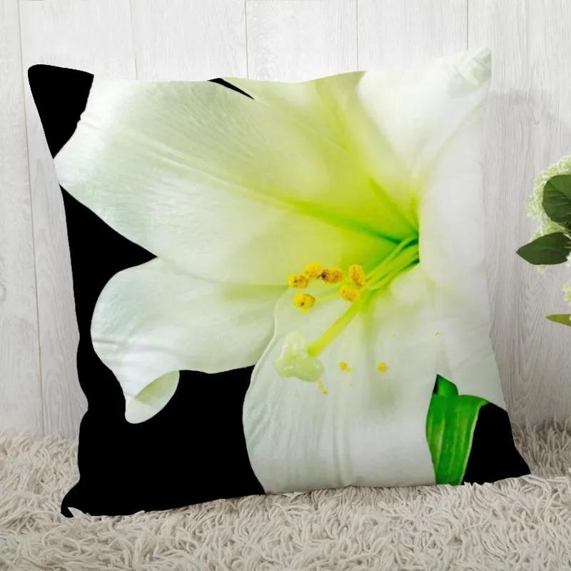 Home Decor Floral Printed Throw Pillow Cover Living Room Sofa Cushion Cover Bedroom Room Decorative Pillow Cover 45x45cm