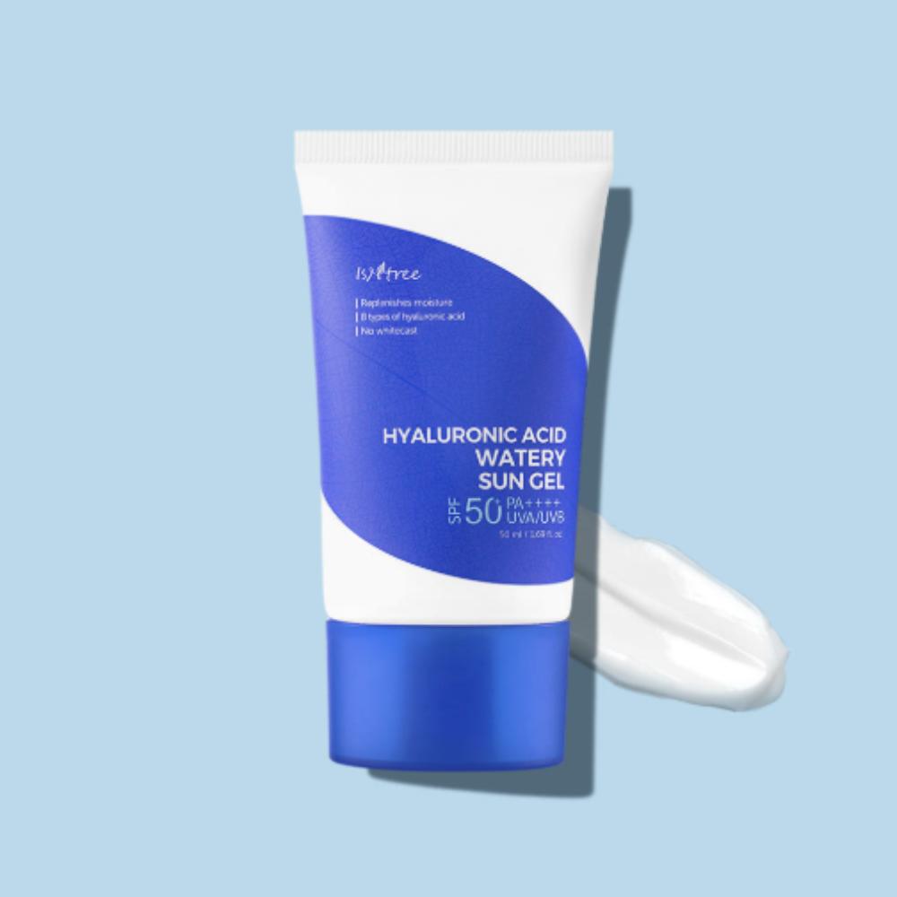 Isntree Hyaluronic Acid Watery Sun Gel 50ml Lightweight Hydrating SPF50+ PA++++ Sunscreen
