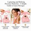 Retro Voice Message Phone Retro Audio Guest Book Phone Recorder with Voicemail Best Wishes for Bridal Shower