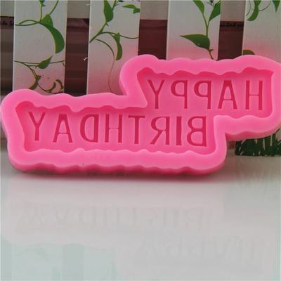HAPPY BIRTHDAY Silicone Cake Mold Fondant Cake Decorating Tools Chocolate Insert Mold Sugarcarft Gumpaste Mold