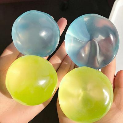 Coconut Oil Squishies Reusable Coconut Oil  Ball Soft Squeeze Toy Squeezable Fidgets Toys for Classroom//Office/Home