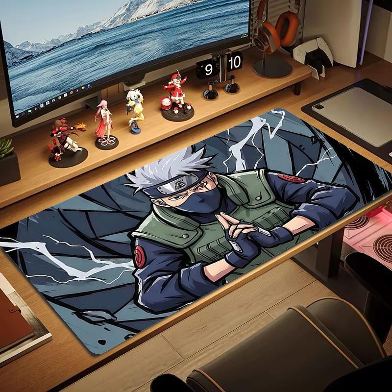 Kakashi Hatake Print  Cushion Non-slip Laptop Tablet Big Mousepad XXL Mat Mini PC Playmat With Lock edge