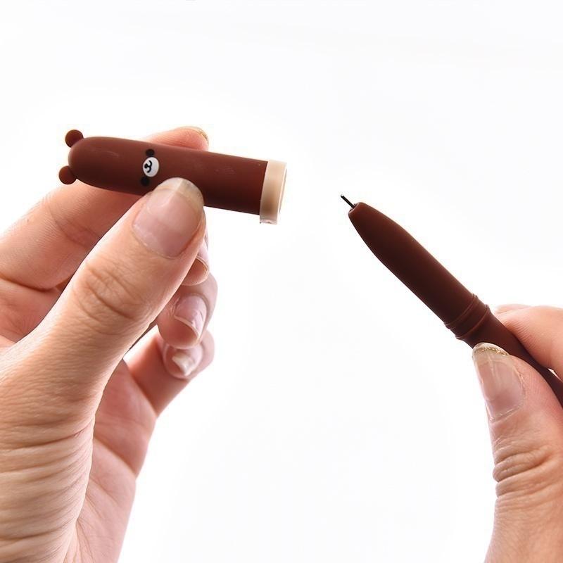 6/Stk. Kreativer Tierausdruck Stift Gelstifte Kawaii Stift Niedliche Koreanische Schreibwaren Geschenke ZUFÄLLIGE Farbe