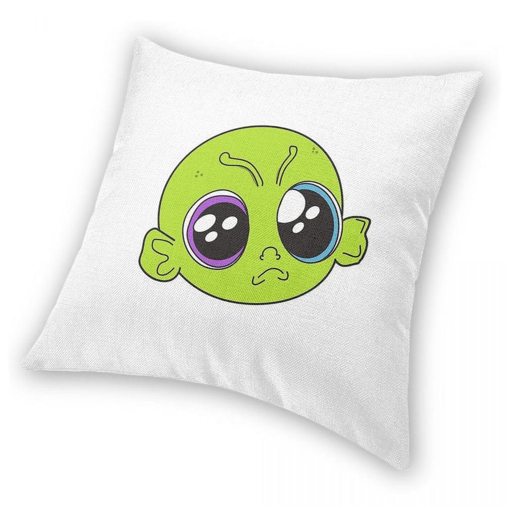 I'M Baby Alien Square Pillowcase Polyester Linen Velvet Creative Zip Decor Home Cushion Case 45X45