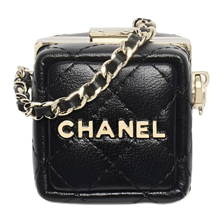 Chanel Charm Lambskin Pendant Bag Accessories Mini Unisex Black AP4947-B22285-94305