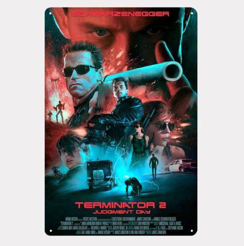 Terminator 2 Judgement Day Movie Metal Poster Tin Sign 20x30cm PlateAluminum 20x30cm(7.8x11.8inch)