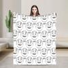 Shreks Donkey Cartoon Movie Blanket Fleece Spring/Autumn Multifunction Lightweight Throw Blanket for Bed Car Rug Piece