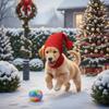 Winter Knitted Dog Hat, Breathable Warm Acrylic Cap for Whippet Greyhound Outdoor Walking Pet Cold Weather Wear