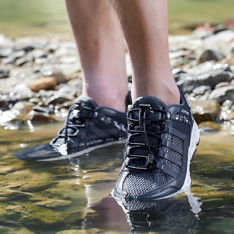 Fashion New Men Outdoor Hiking Shoes Aqua Shoes Walking Sneskers Sport Water Shoes Climbing Trekking Wading Shoes Quick-Dry River Sea
