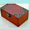 Cutie Muzicală Clasică Rectangulară în Stil Antic cu Mecanism Muzical cu Cheiță Pentru Copii, Colecție Cadou