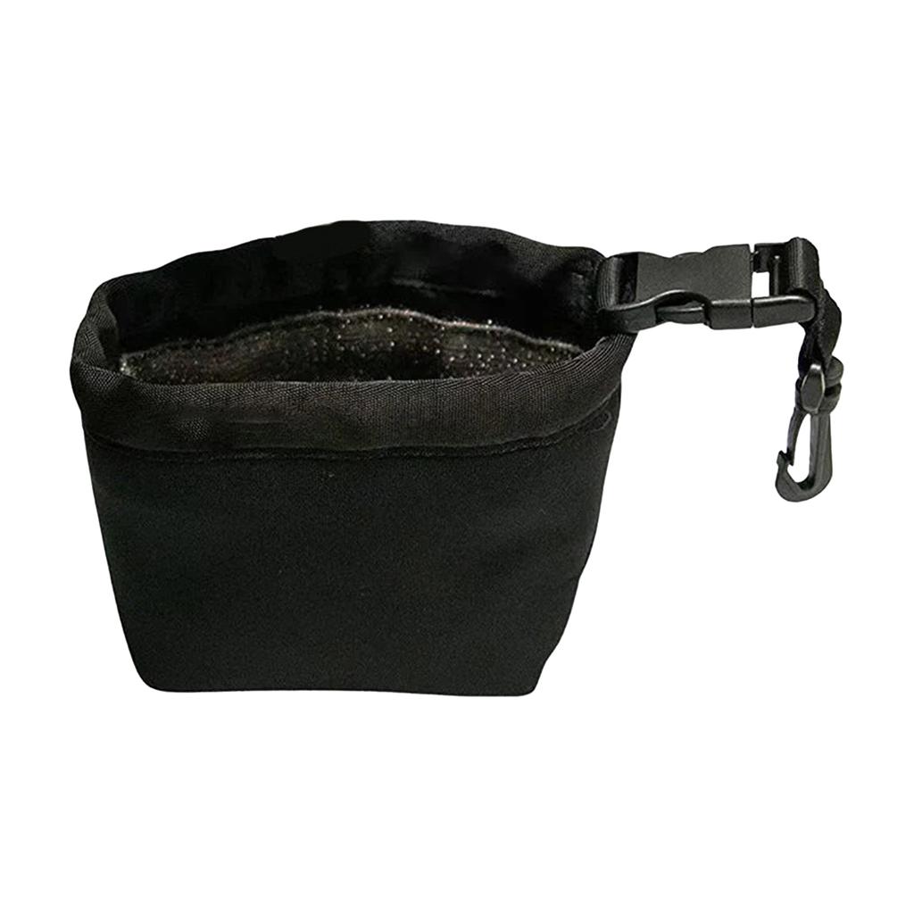 Golf Club Cleaning Kit Portable Waterproof Nylon Case with Detachable Buckle Dry Wet Separation Hanging Design for Golfers