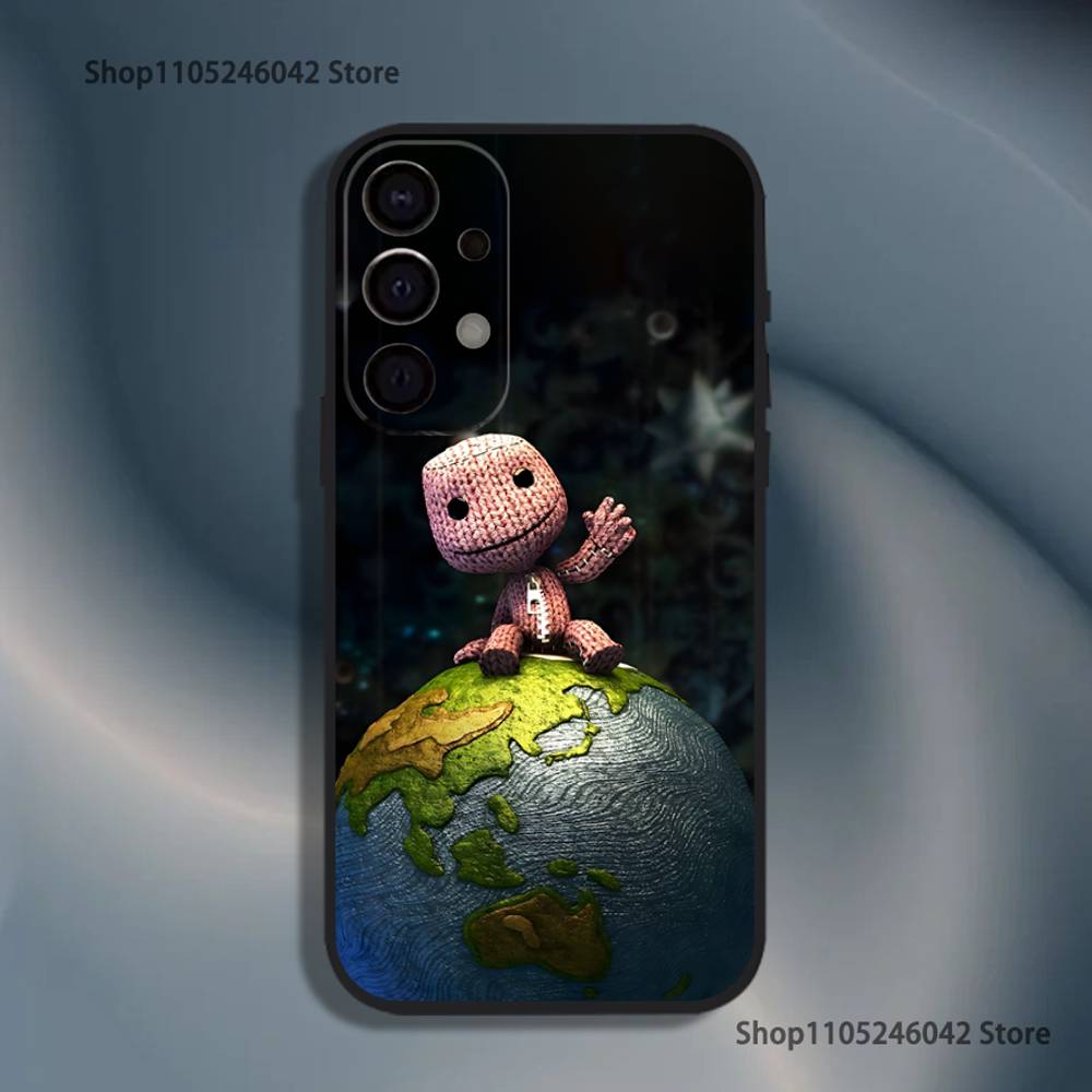 

L-LBP S-Sackboy Custom For Samsung Phone Case S26,S25,S24,S21,S22,S23,S30,Ultra,S20,Plus,Fe,Lite,5G Black Cover Samsung S23plus5G